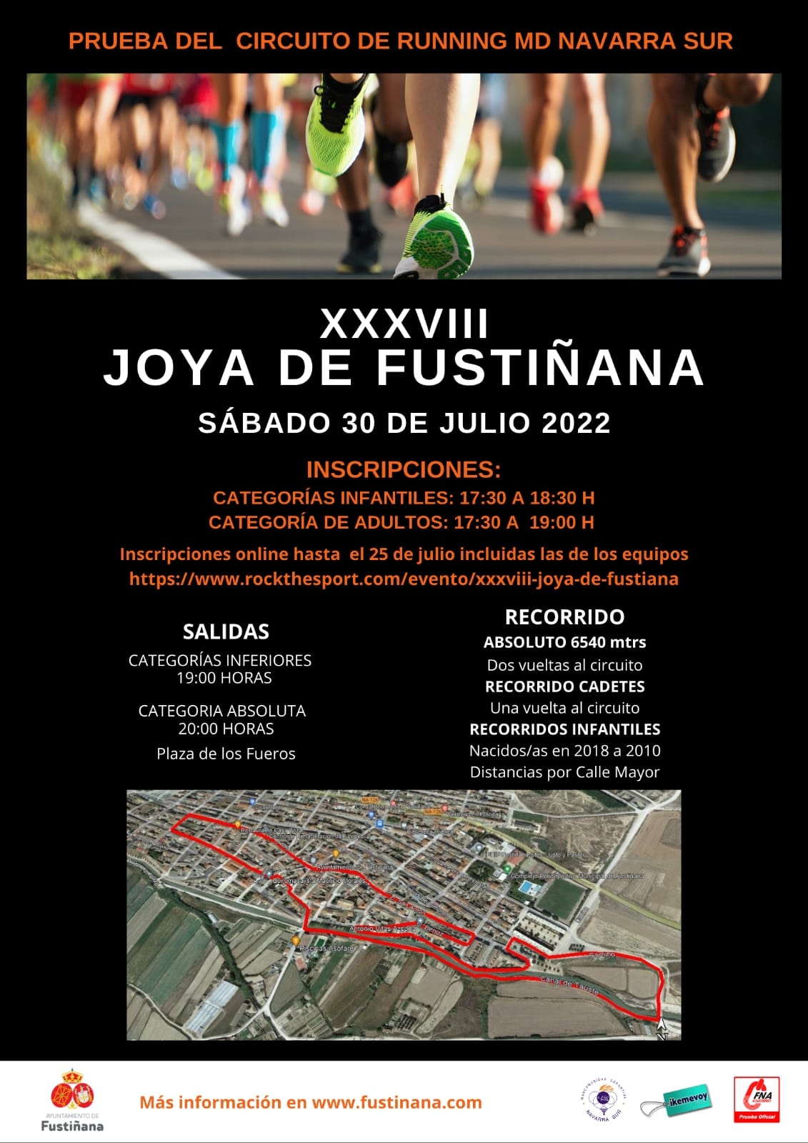 Competiciones de Ruta en el mes de julio y agosto